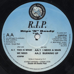 R.I.P. Productions - Ripe 'N' Ready Vol. 2 | Ice Cream Records (FLAKE 007)