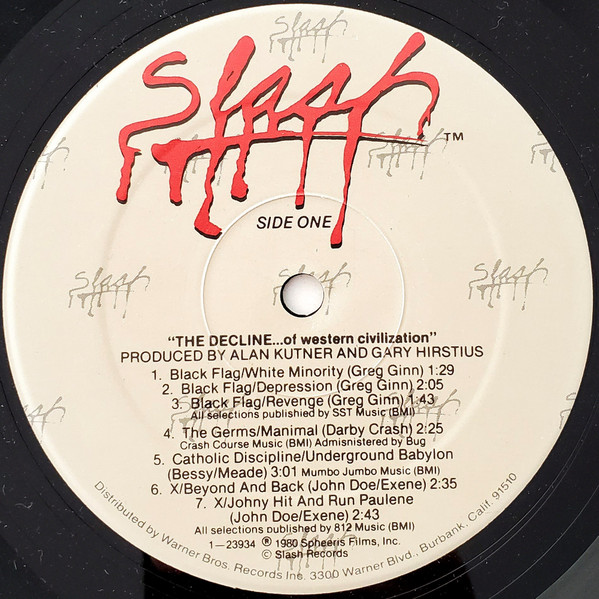 Various - The Decline Of Western Civilization | Slash (23934-1) - 3