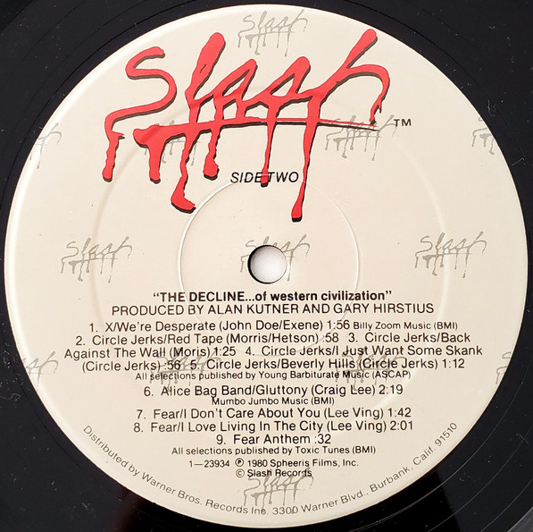 Various - The Decline Of Western Civilization | Slash (23934-1) - 4