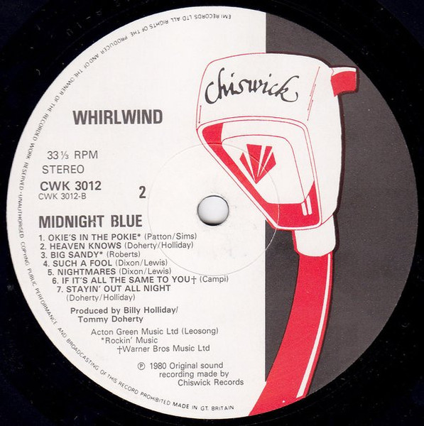 Whirlwind - Midnight Blue | Chiswick Records (CWK 3012) - 4
