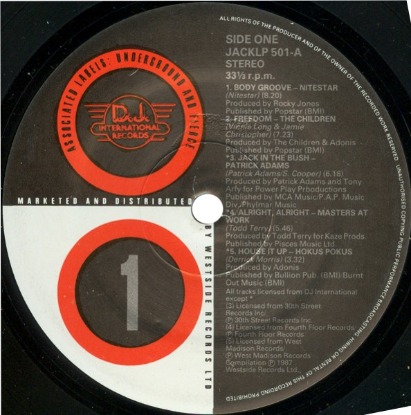 Various - Jackmaster 1 | Westside Records (JACKLP 501) - 3 Various - Jackmaster 1 | Westside Records (JACKLP 501) - 3