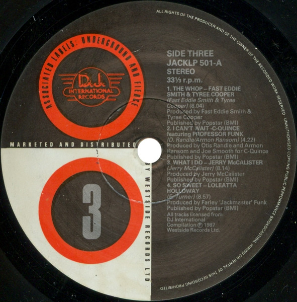 Various - Jackmaster 1 | Westside Records (JACKLP 501) - 5 Various - Jackmaster 1 | Westside Records (JACKLP 501) - 5