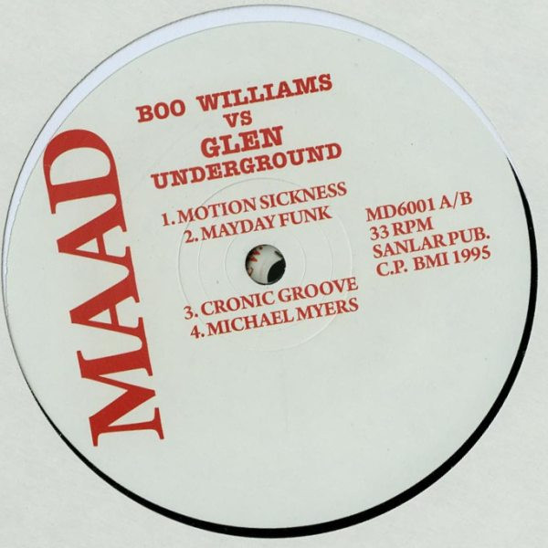 Boo Williams Vs Glenn Underground - Boo Williams Vs Glen Underground | Maad (MD6001)
