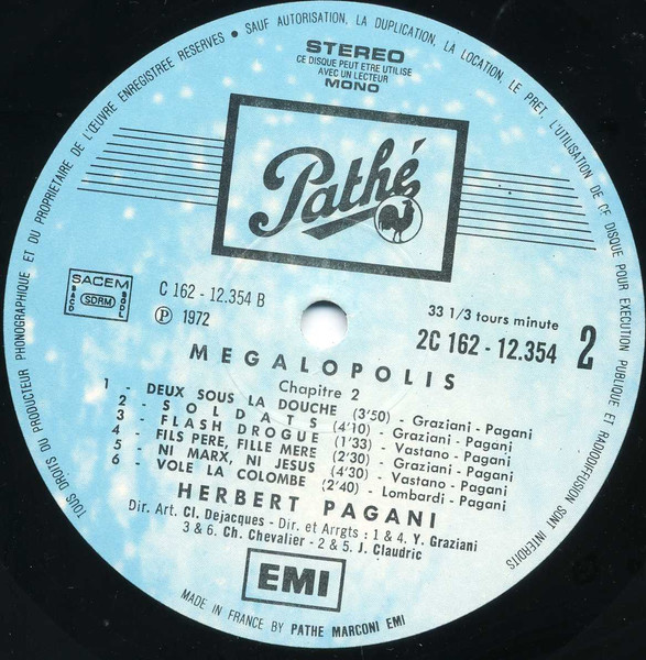 Herbert Pagani - Mégalopolis | Pathé (2C 162-12.354/12.355) - 4