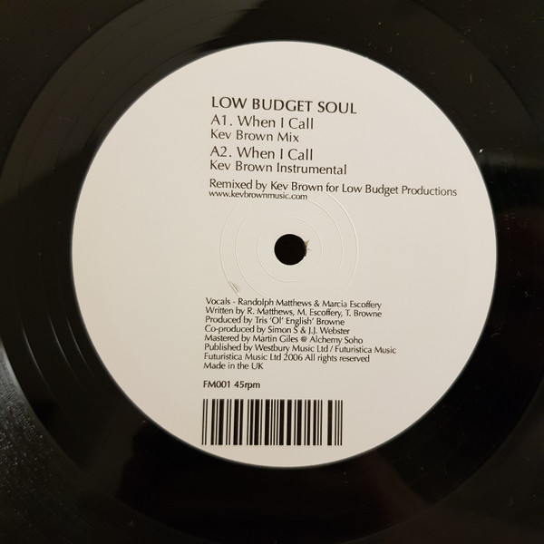 Low Budget Soul - When I Call | Futuristica Music (FM 001) - 3