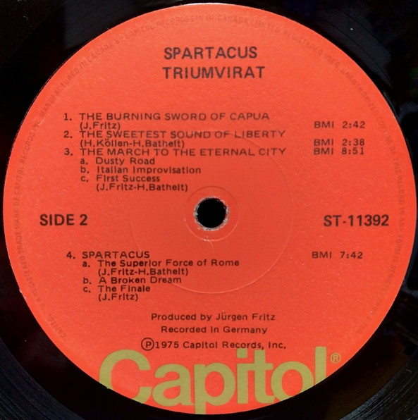 Triumvirat - Spartacus [Vinyl] | Capitol Records (ST-11392) - 4