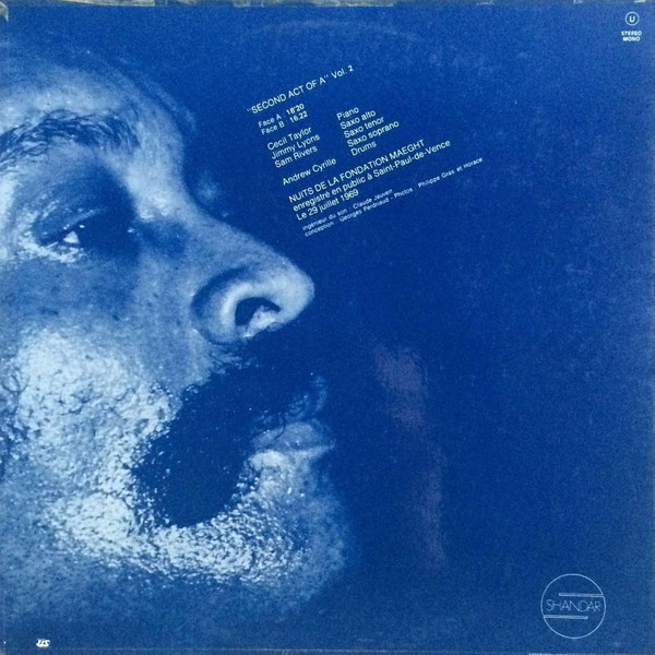Cecil Taylor - Nuits De La Fondation Maeght Vol. 2 | Shandar (83 508) - 2