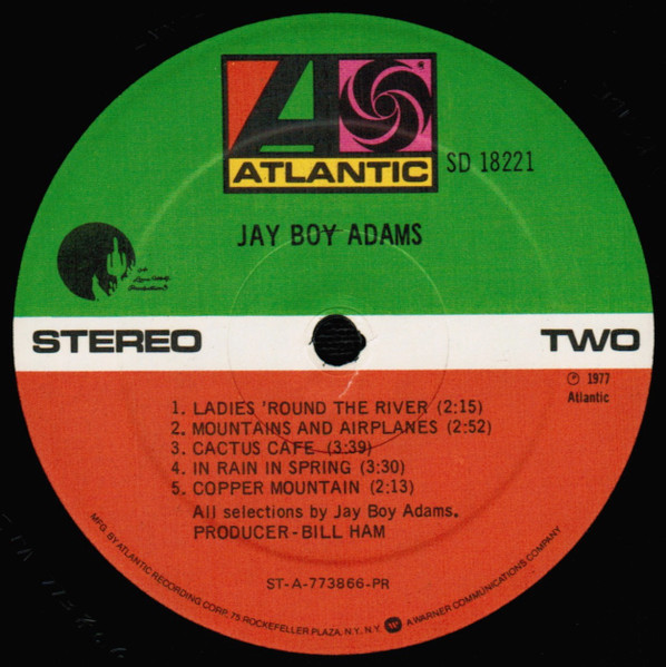 Jay Boy Adams - Jay Boy Adams | Atlantic (SD 18221) - 4 Jay Boy Adams - Jay Boy Adams | Atlantic (SD 18221) - 4