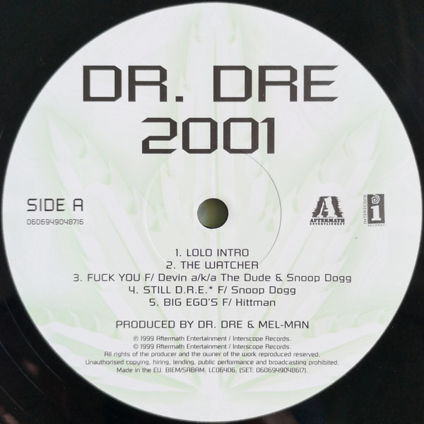 Dr. Dre - 2001 | Aftermath Entertainment (0606949048617) - 3
