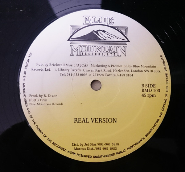 Johnny P - For Real | Blue Mountain Records Ltd. (BMD 103) - 2