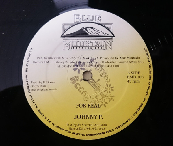 Johnny P - For Real | Blue Mountain Records Ltd. (BMD 103)
