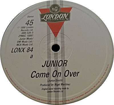 Junior - Come On Over | London Records (LONX 84) - 3