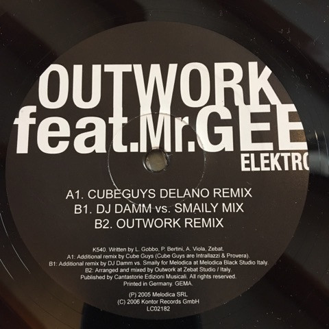 Outwork feat. Mr. Gee - Elektro | Kontor Records (K540) - main