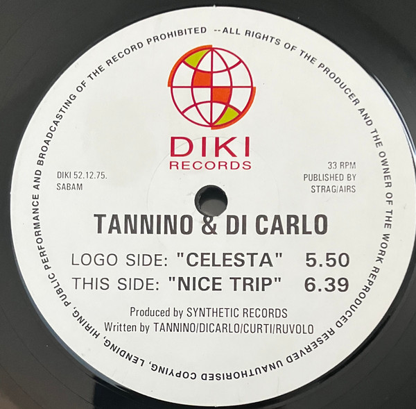 Tannino & Di Carlo - Celesta | DiKi Records (DIKI 52.12.75)
