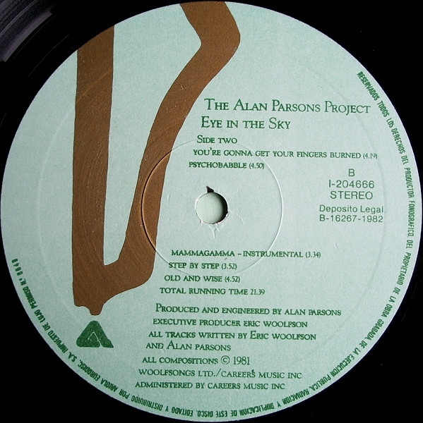 The Alan Parsons Project - Eye In The Sky | Arista (I-204 666) - 4