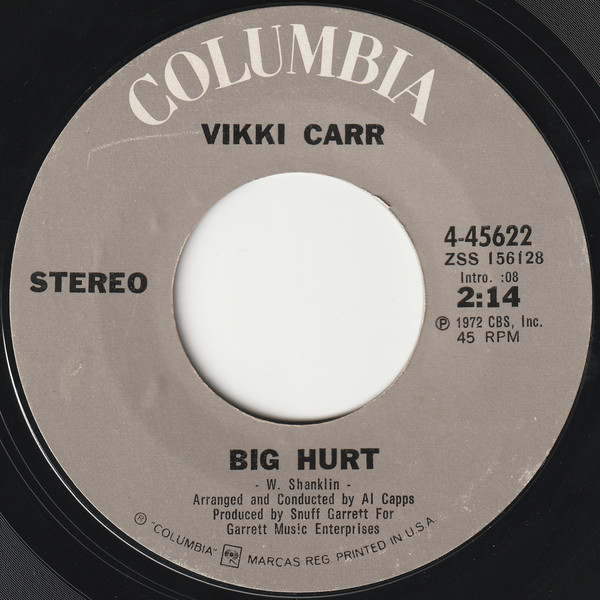 Vikki Carr - Big Hurt | Columbia (4-45622) Vikki Carr - Big Hurt | Columbia (4-45622)