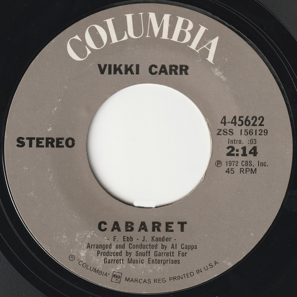 Vikki Carr - Big Hurt | Columbia (4-45622) - 2