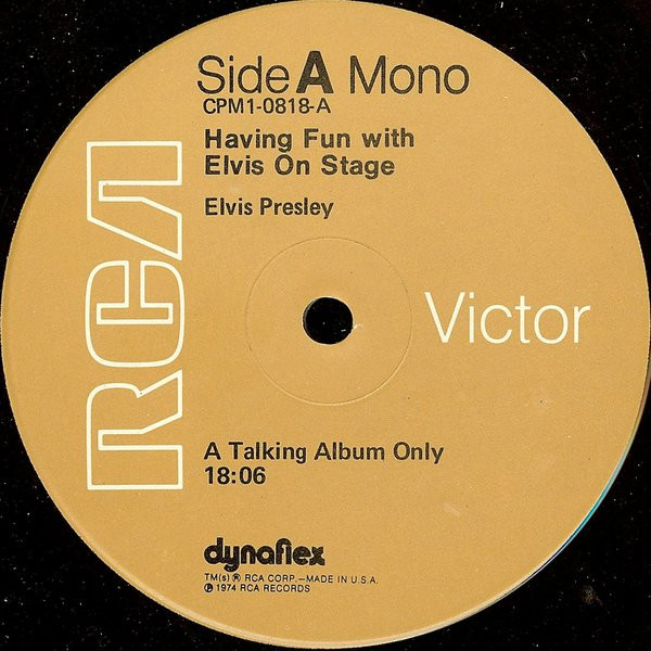 Elvis Presley - Having Fun With Elvis On Stage [Vinyl] | RCA Victor (CPM1-0818) - 3
