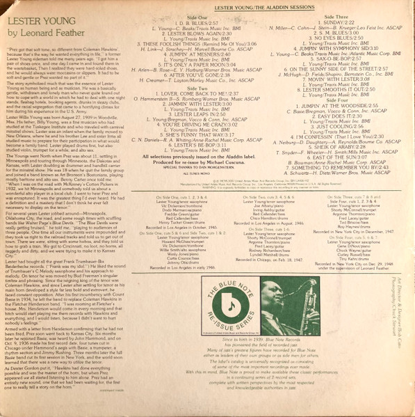 Lester Young - The Aladdin Sessions | Blue Note (BN-LA456-H2) - 4