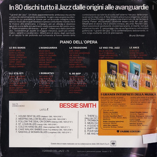 Bessie Smith - Bessie Smith | Fabbri Editori (GdJ 70) - 2