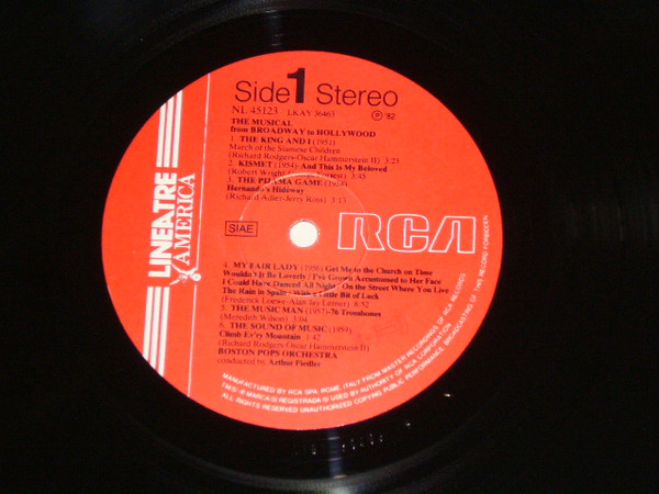 Boston Pops Orchestra Conducted By Arthur Fiedler - The Musical From Broadway To Hollywood | RCA (NL 45123) - 4