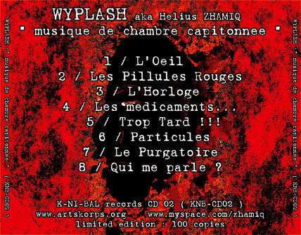 Wyplash - Musique De Chambre Capitonnée | K.Ni.Bal Record (KNB CD 02) - 2