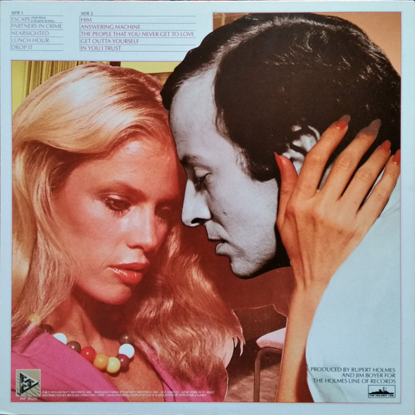 Rupert Holmes - Partners In Crime | Infinity Records (INF 9020) - 2