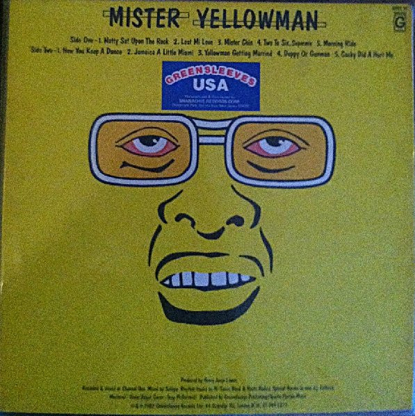 Yellowman - Mister Yellowman | Greensleeves Records (GREL 35) - 2