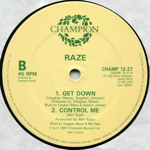 Raze - Let The Music Move U | Champion (CHAMP 12-27) - 4