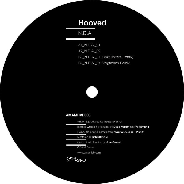 Hooved - N.D.A. | Amam (AMAMHVD003) - main