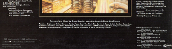 Brothers Johnson - Light Up The Night | A&M Records (AMLK 63716) - 9 Brothers Johnson - Light Up The Night | A&M Records (AMLK 63716) - 9