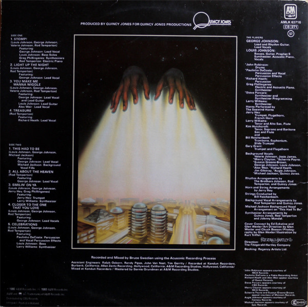 Brothers Johnson - Light Up The Night | A&M Records (AMLK 63716) - 6 Brothers Johnson - Light Up The Night | A&M Records (AMLK 63716) - 6