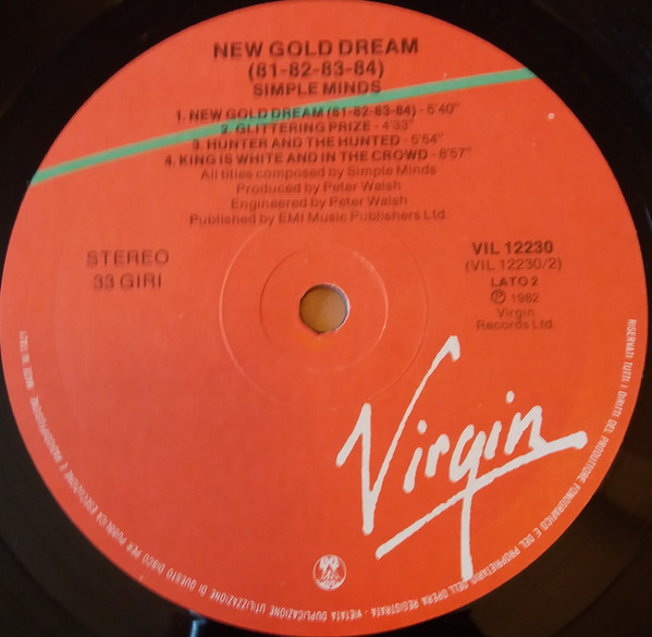 Simple Minds - New Gold Dream (81-82-83-84) | Virgin (VIL 12230) - 4