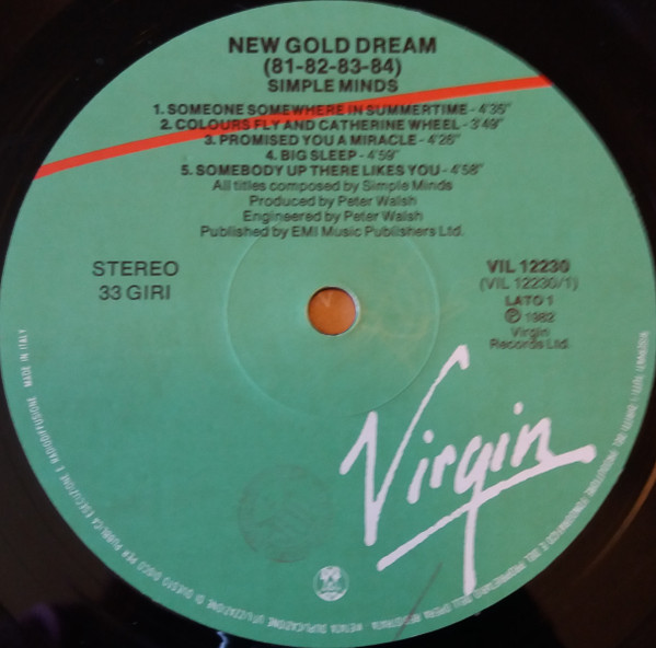 Simple Minds - New Gold Dream (81-82-83-84) | Virgin (VIL 12230) - 3
