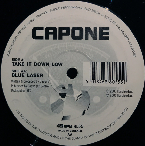 Capone - Take It Down Low / Blue Laser | Hardleaders (HL55)