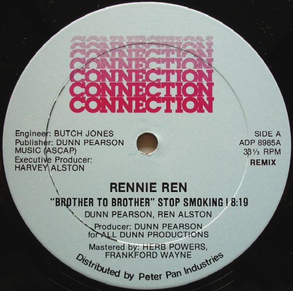 Rennie Ren - Brother To Brother - Stop Smoking! | Connection (ADP 8985) Rennie Ren - Brother To Brother - Stop Smoking! | Connection (ADP 8985)