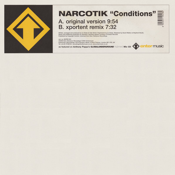 Narcotik - Conditions | Enter Music (ENTER 001)