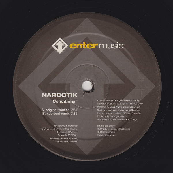 Narcotik - Conditions | Enter Music (ENTER 001) - 2