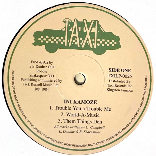Ini Kamoze - World A Music | Taxi (TXILP0025) - 3