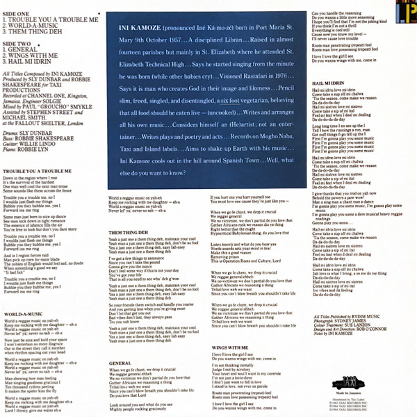 Ini Kamoze - World A Music | Taxi (TXILP0025) - 2