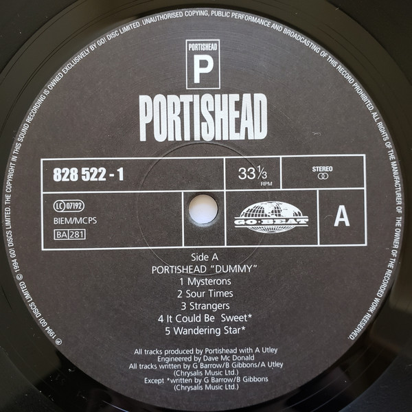 Portishead - Dummy | Go! Beat (828 522-1) - 3
