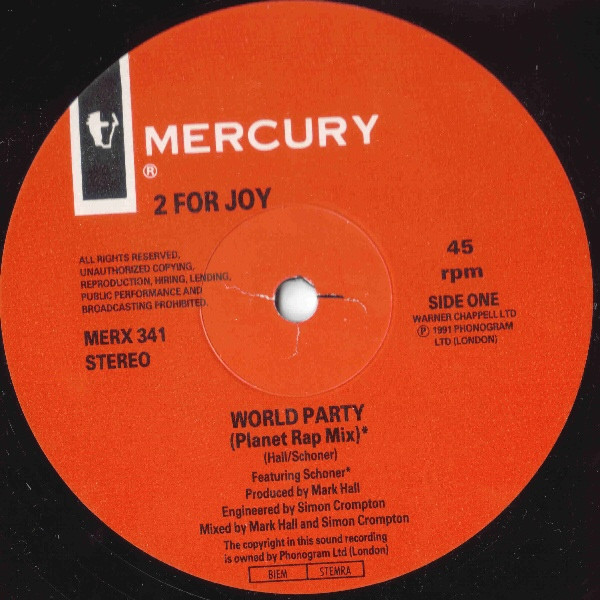 2 For Joy - World Party | Mercury (MERX 341) - 3