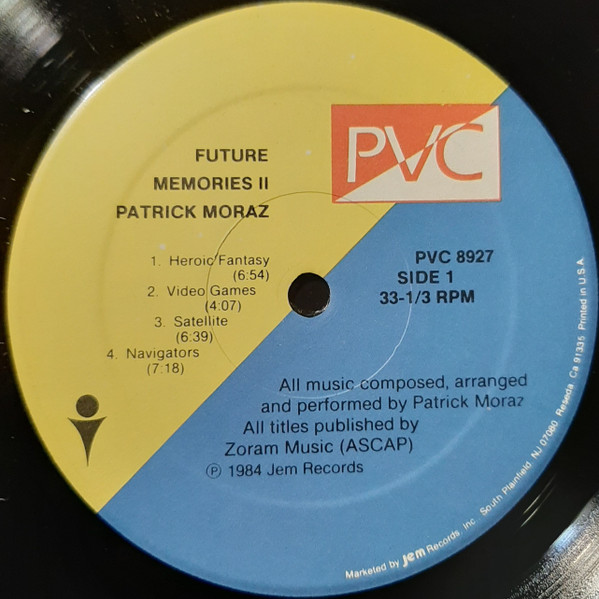 Patrick Moraz - Future Memories II | PVC Records (PVC 8927) - 3