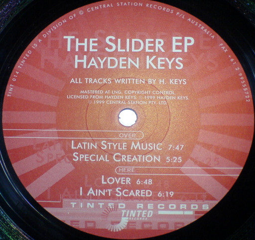 Hayden Keys - The Slider EP | Tinted Records (TINT 014) - main