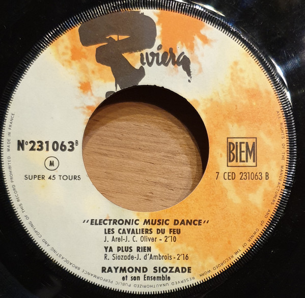 Raymond Siozade - Electronic Music Dance - Thierry La Fronde | Riviera (231 063) - 3