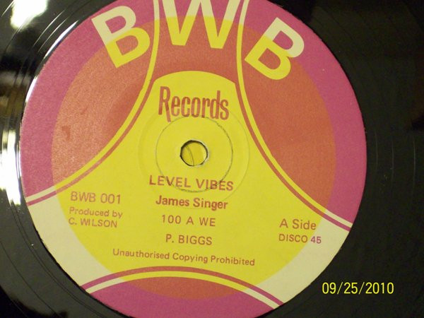 James Singer / Prophet Biggs - Level Vibes / 100 A We | BWB Records (BWB001) James Singer / Prophet Biggs - Level Vibes / 100 A We | BWB Records (BWB001)
