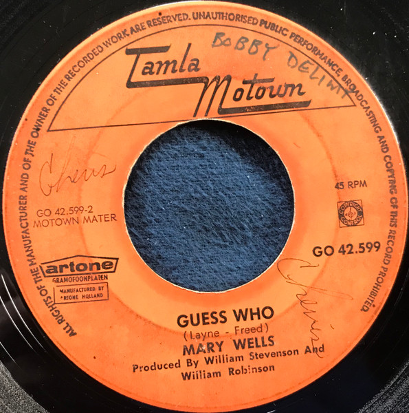 Mary Wells - Whisper You Love Me Boy | Tamla Motown (GO 42.599) - 3