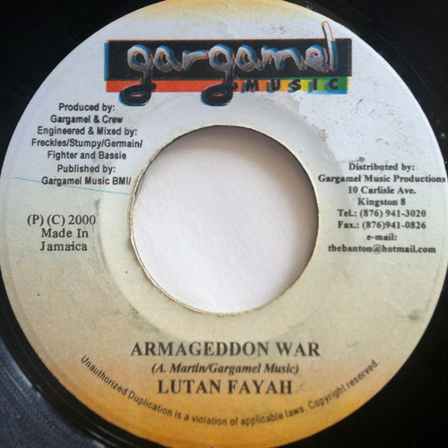 Lutan Fyah - Armageddon War | Gargamel Music (none)
