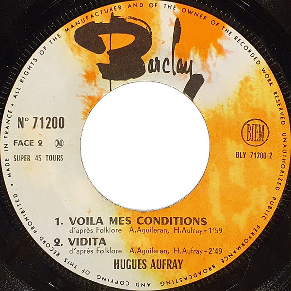 Hugues Aufray - Je N'en Reviens Pas | Barclay (71 200) - 4