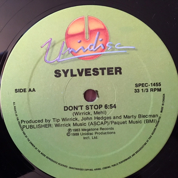 Sylvester - Do Ya Wanna Funk (Remix) / Don't Stop | Unidisc (SPEC-1455) - 3